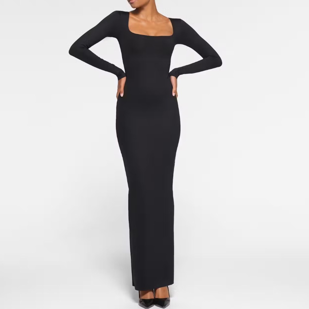 NWT Skims Body long sleeve long slip dress